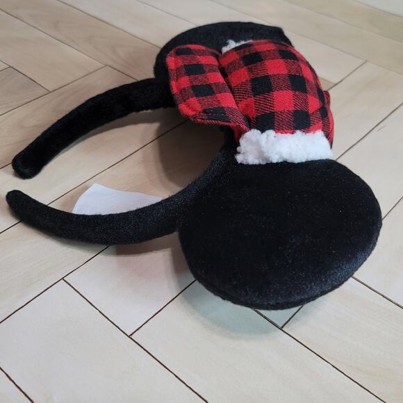 Disney Black & Red Plaid Buffalo Mickey Mouse Ears Headband main image 7